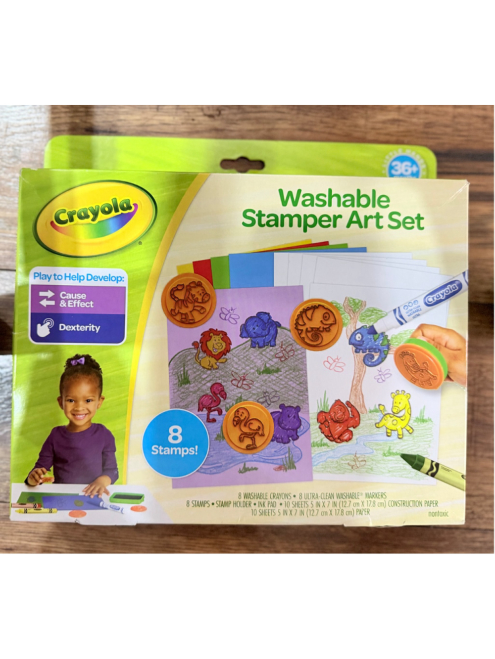 Crayola Kids Washable Stamper Art Set One Size Green Yellow
